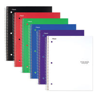 Wirebound Notebook, 1 Subject, Wide-legal Rule, Randomly Assorted Covers, 10.5 X 8, 100 Sheets, 6-pack