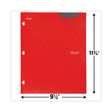 Two-pocket Stay-put Plastic Folder, 11 X 8.5, Assorted, 4-pack