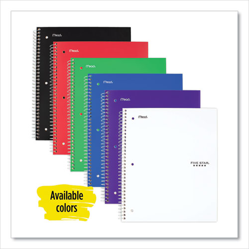 Wirebound Notebook, 1 Subject, Wide-legal Rule, Assorted Color Covers,10.5 X 8, 100 Sheets