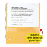 Wirebound Notebook, 1 Subject, Medium-college Rule, Red Cover, 11 X 8.5, 100 Sheets