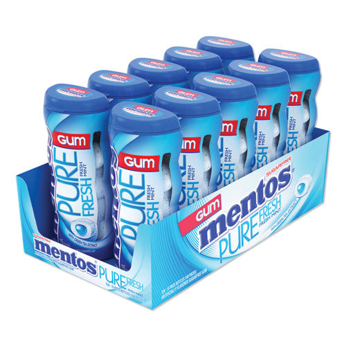 Pure Fresh Sugar-free Gum, Mint, 15 Pieces-pack, 10 Packs-box