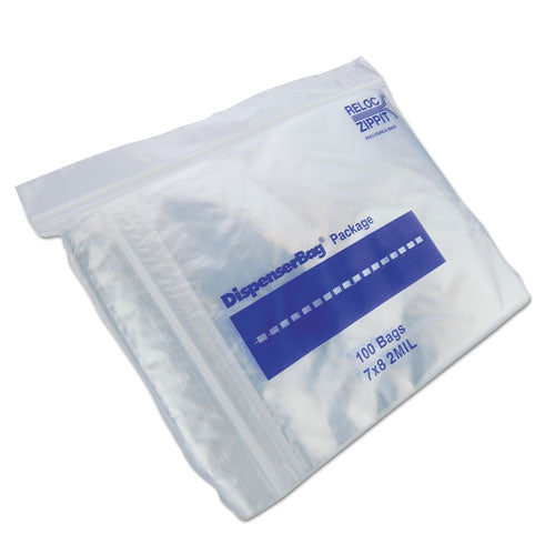 Plastic Zipper Bags, 2 Mil, 7" X 8", Clear, 2,000-carton