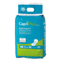 Capri Plus Bladder Control Pads, Regular, 5.5" X 10.5", 28-pack, 12-carton