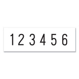 Numberer, Pre-inked-re-inkable, 6 Bands, 1.88 X 0.25, Black