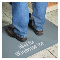 Pro Top Anti-fatigue Mat, Pvc Foam-solid Pvc, 24 X 36, Gray