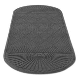 Ecoguard Diamond Floor Mat, Double Fan, 36 X 96, Charcoal