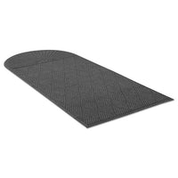 Ecoguard Diamond Floor Mat, Single Fan, 48 X 96, Charcoal