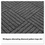 Ecoguard Diamond Floor Mat, Single Fan, 48 X 96, Charcoal