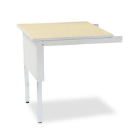 Mailflow-to-go Mailroom System Table, 30w X 30d X 29-36h, Pebble Gray