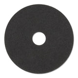 Low-speed Stripper Floor Pad 7200, 16" Diameter, Black, 5-carton