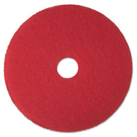 Low-speed Buffer Floor Pads 5100, 13" Diameter, Red, 5-carton