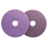 Diamond Floor Pads, Burnish-buff, 20" Diameter, Purple, 5-carton