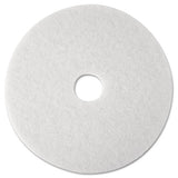 Super Polish Floor Pad 4100, 17" Diameter, White, 5-carton