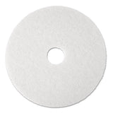 Super Polish Floor Pad 4100, 20" Diameter, White, 5-carton