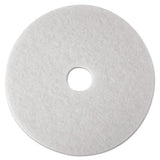 Low-speed Super Polishing Floor Pads 4100, 21" Diameter, White, 5-carton