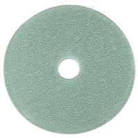 Burnish Floor Pad 3100, 20" Diameter, Aqua, 5-carton