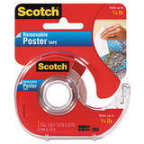 Wallsaver Removable Poster Tape, 1" Core, 0.75" X 12.5 Ft, Clear