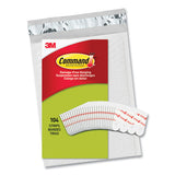 Poster Strips, Small, 0.63" X 1.75", White, 104-pack