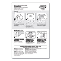 Poster Strips, Small, 0.63" X 1.75", White, 104-pack