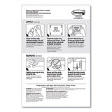 Poster Strips, Small, 0.63" X 1.75", White, 104-pack