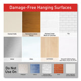 Poster Strips, 0.63" X 1.75", White, 136-pack