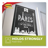 Poster Strips, 0.63" X 1.75", White, 136-pack
