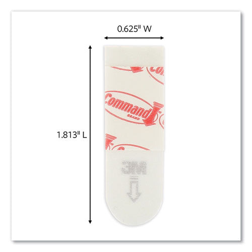 Poster Strips, 0.63" X 1.75", White, 136-pack