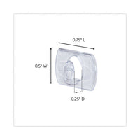Clear Hooks And Strips, Plastic, Decorating Clips, 20 Clips And 24 Strips-pack