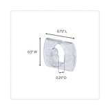 Clear Hooks And Strips, Plastic, Decorating Clips, 20 Clips And 24 Strips-pack