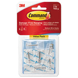 Clear Hooks And Strips, Plastic-metal, Small, 40 Hooks And 48 Strips-pack