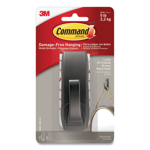 Bath Picture Hanging Strips, Large, Removable, 0.75" X 3.65", White, 4 Pairs-pack