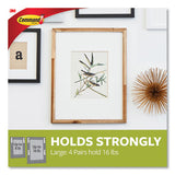 Bath Picture Hanging Strips, Large, Removable, 0.75" X 3.65", Black, 12 Pairs-pack