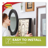 Picture Hanging Strips, Removable, 0.75" X 3.65", Black, 4 Pairs-pack