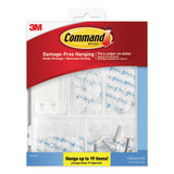 Clear Hooks And Strips, Plastic, Asst, 16 Picture Strips-15 Hooks-22 Strips-pk