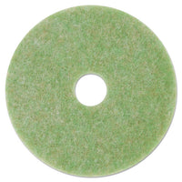 Low-speed Topline Autoscrubber Floor Pads 5000, 17" Diameter, Green-nge, 5-ct