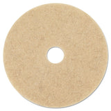 Ultra High-speed Natural Blend Floor Burnishing Pads 3500, 20" Dia., Tan, 5-ct