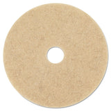 Ultra High-speed Natural Blend Floor Burnishing Pads 3500, 21" Dia., Tan, 5-ct