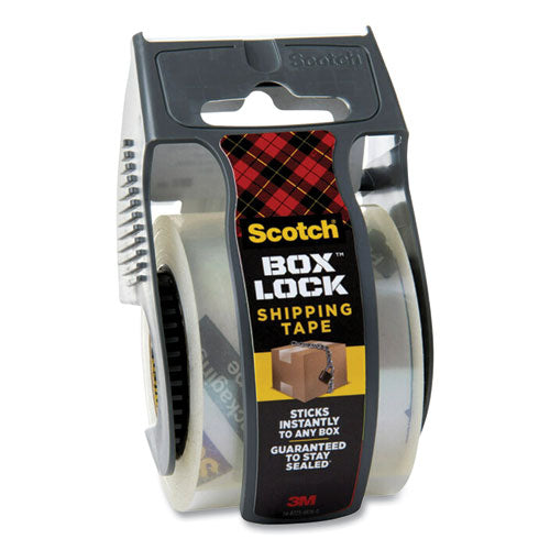 Box Lock Shipping Packaging Tape, 1.5" Core, 1.88" X 22.2 Yds, Clear