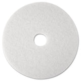 Super Polish Floor Pads 4100, 27" Diameter, White, 5-carton