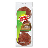 Metal Scrubbing Pads, 2 1-2" X 2 3-4", Stainless Steel, Silver, 3-pk, 8 Pks-ct