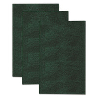 Heavy-duty Scour Pad, 3.8w X 6"l, Green, 3-pack, 10 Packs-carton