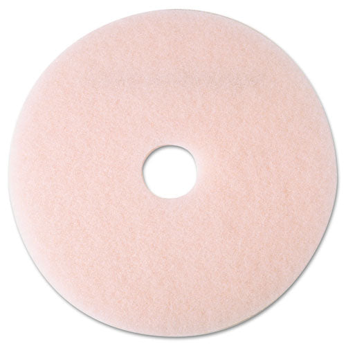 Ultra High-speed Eraser Floor Burnishing Pad 3600, 19" Diameter, Pink, 5-carton