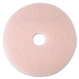 Ultra High-speed Eraser Floor Burnishing Pad 3600, 24" Diameter, Pink, 5-carton