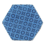 Low Scratch Scour Sponge 3000hex, 4.45" X 3.85", Blue, 16-carton