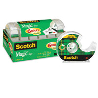 Magic Tape In Handheld Dispenser, 1" Core, 0.75" X 25 Ft, Clear, 3-pack