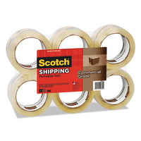 3750 Commercial Grade Packaging Tape, 3" Core, 1.88" X 54.6 Yds, Clear, 6-pack