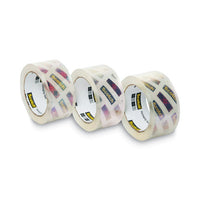 Box Lock Shipping Packaging Tape, 3" Core, 1.88" X 54.6 Yds, Clear, 3-pack