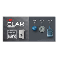 Claw Drywall Picture Hanger, Holds 25 Lbs, 4 Hooks And 4 Spot Markers, Stainless Steel