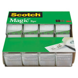 Magic Tape In Handheld Dispenser, 1" Core, 0.75" X 25 Ft, Clear, 4-pack