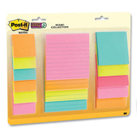 Pads In Miami Colors, 2 X 2; 3 X 3; 4 X 4, Lined, 45-sheet,15 Pads-pack